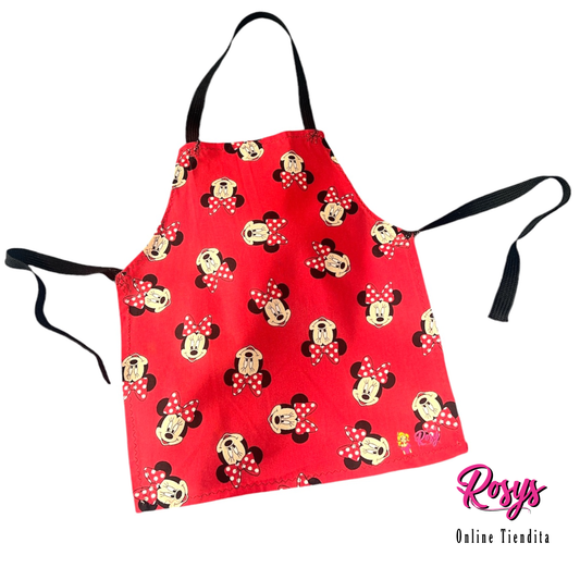 My Favorite Mouse Red Kids Apron | Kids Aprons | Made By Rosy!