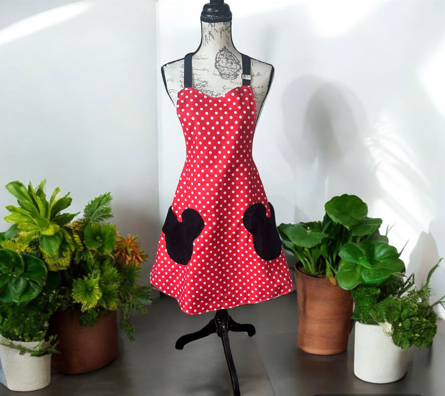 Polka Dot Mouse Apron | Made By Rosy!