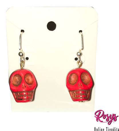 Mini Calacas Earrings | Mini Skulls Earrings